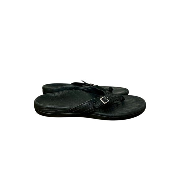 Vionic Bella II Black Orthotic Flip Flops Women’s Sandals Comfort Arch Support 8 - Picture 3 of 9